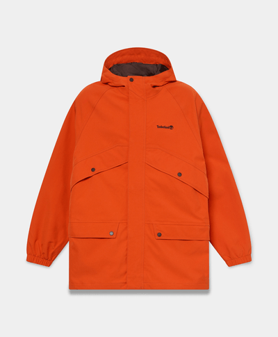 Parka Impermeable Weatherline para hombre, Naranja