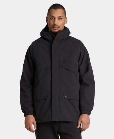 Parka Impermeable Weatherline para hombre, Negro