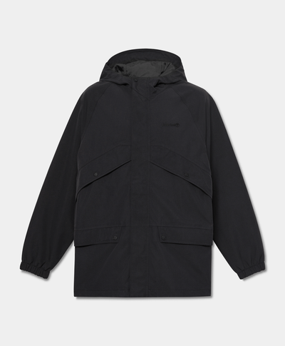 Parka Impermeable Weatherline para hombre, Negro