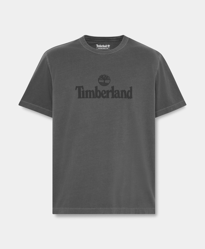 Playera de manga corta deslavada South Cabot para hombre, Verde