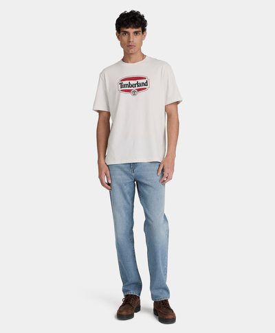 Playera de manga corta Heritage Seal para hombre, Beige