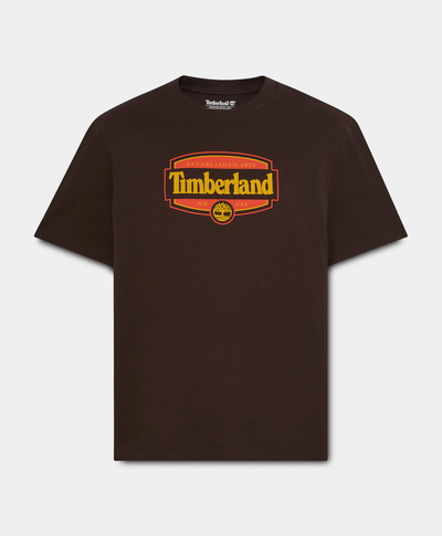 Playera de manga corta Heritage Seal para hombre, Café