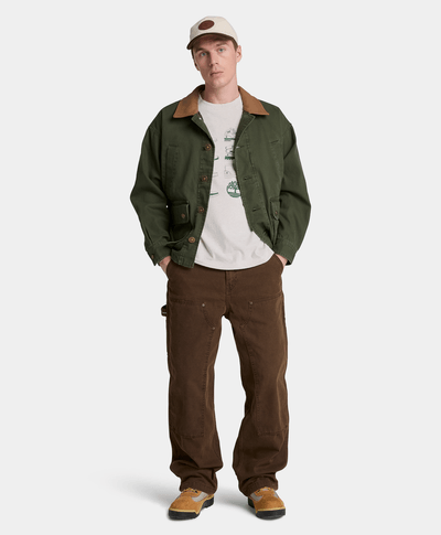 Playera de manga corta Iconic Footwear para hombre, Beige