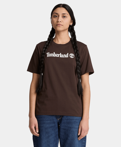 Playera de manga corta Northwood para mujer, Café