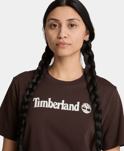 Playera de manga corta Northwood para mujer, Café