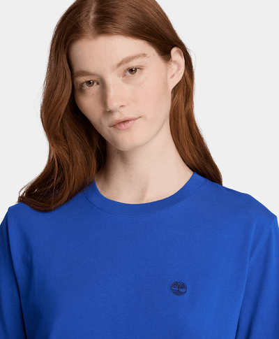 Playera de manga corta para mujer, Azul