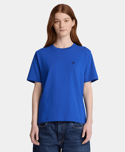 Playera de manga corta para mujer, Azul