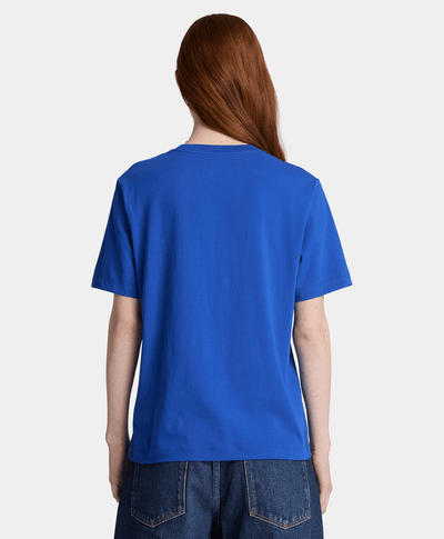 Playera de manga corta para mujer, Azul