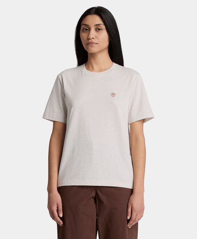 Playera de manga corta para mujer, Beige