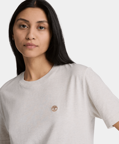 Playera de manga corta para mujer, Beige