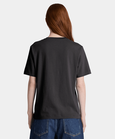 Playera de manga corta para mujer, Negro