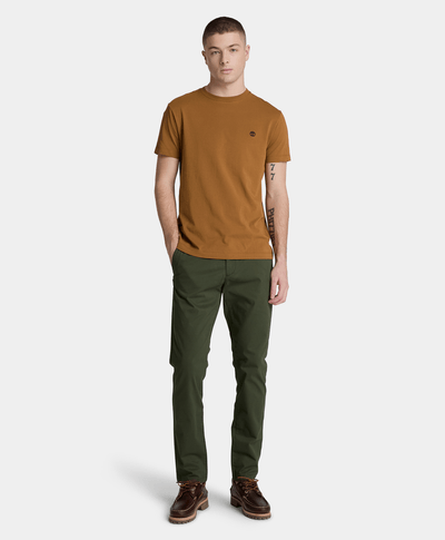 Playera de manga corta slim Oyster River para hombre, Amarillo