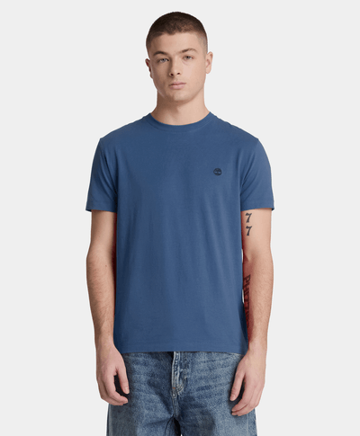 Playera de manga corta slim Oyster River para hombre, Azul