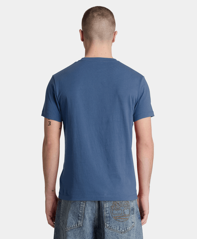 Playera de manga corta slim Oyster River para hombre, Azul