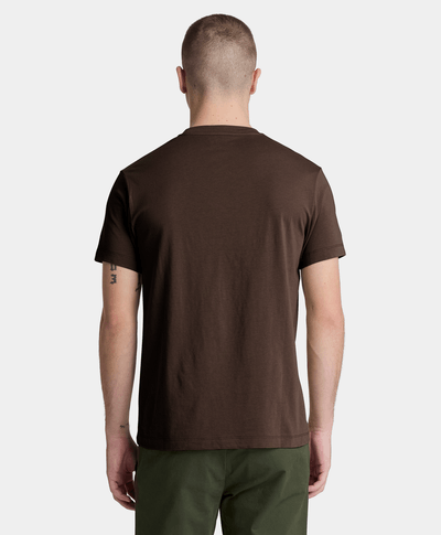 Playera de manga corta slim Oyster River para hombre, Café