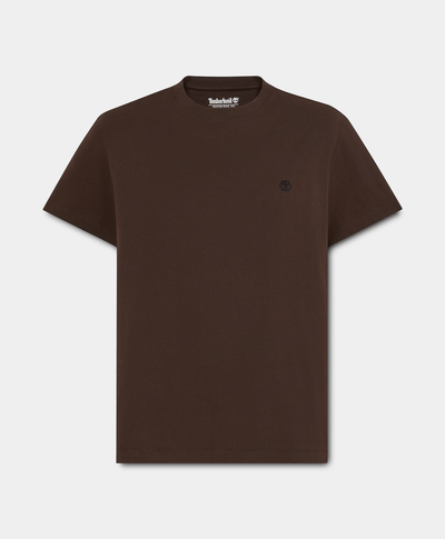 Playera de manga corta slim Oyster River para hombre, Café