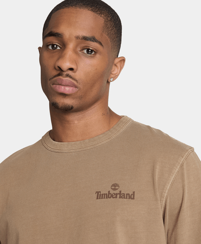 Playera de Manga Larga South Cabot para Hombre, Café