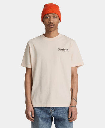 Playera gráfica manga corta Bootmakers para hombre, Beige