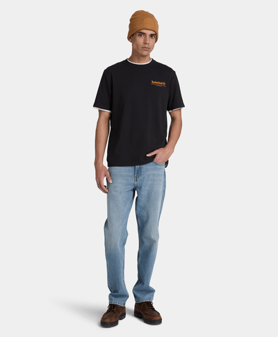 Playera gráfica manga corta Bootmakers para hombre, Negro