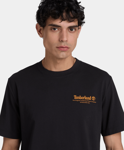 Playera gráfica manga corta Bootmakers para hombre, Negro