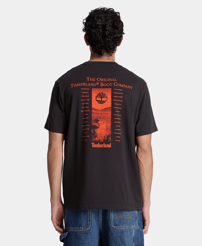 Playera Gráfica New Hampshire Heritage para hombre, Negro