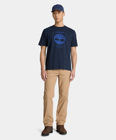 Playera gráfica para hombre, Azul