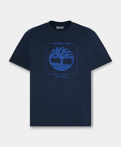 Playera gráfica para hombre, Azul