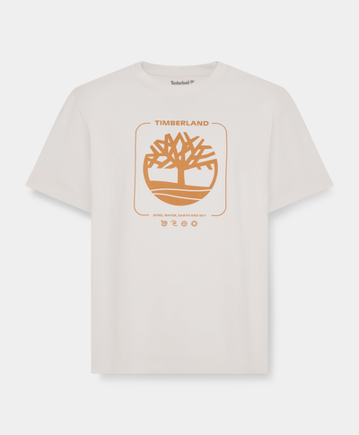 Playera gráfica para hombre, Beige