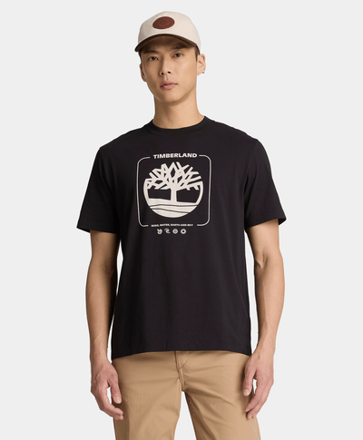 Playera gráfica para hombre, Negro
