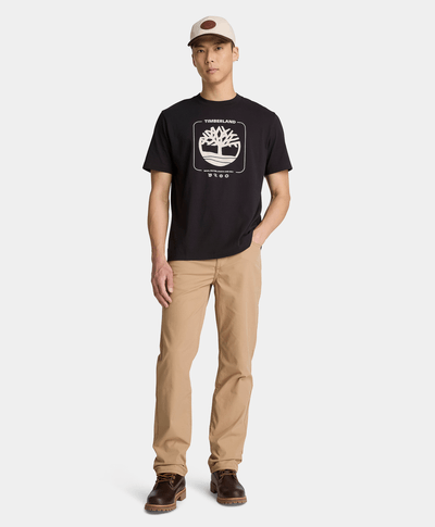 Playera gráfica para hombre, Negro