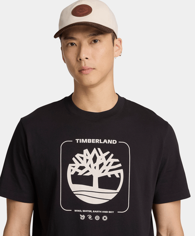Playera gráfica para hombre, Negro