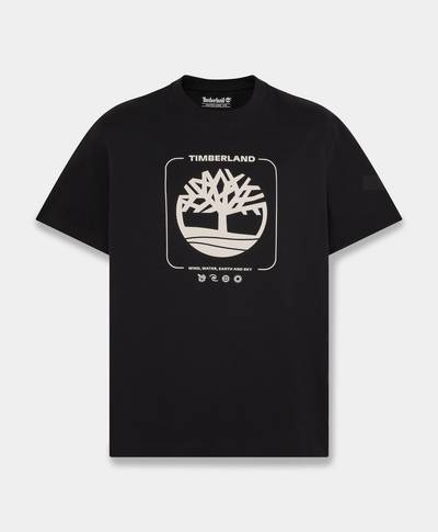Playera gráfica para hombre, Negro