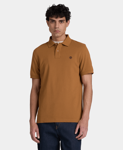 Polo de manga corta Oyster River para hombre, Amarillo