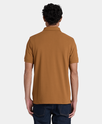 Polo de manga corta Oyster River para hombre, Amarillo
