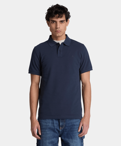 Polo de manga corta Oyster River para hombre, Azul