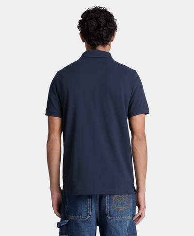Polo de manga corta Oyster River para hombre, Azul