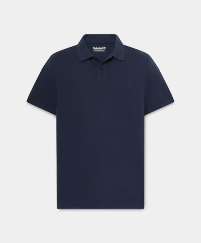 Polo de manga corta Oyster River para hombre, Azul