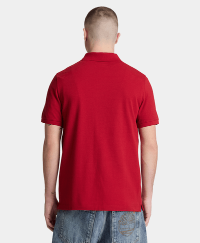 Polo de manga corta Oyster River para hombre, Rojo