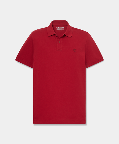 Polo de manga corta Oyster River para hombre, Rojo