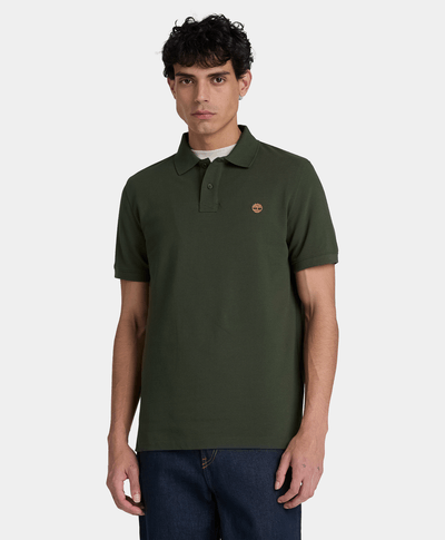 Polo de manga corta Oyster River para hombre, Verde