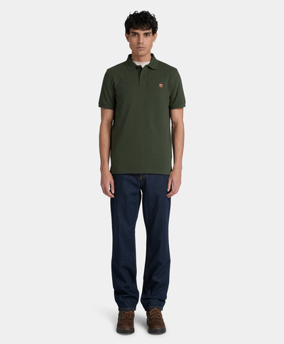 Polo de manga corta Oyster River para hombre, Verde