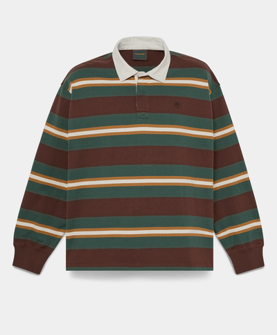 Polo de rugby de manga larga para hombre, Multicolor