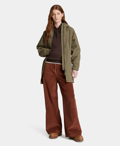 Sudadera con gorro para mujer, Café