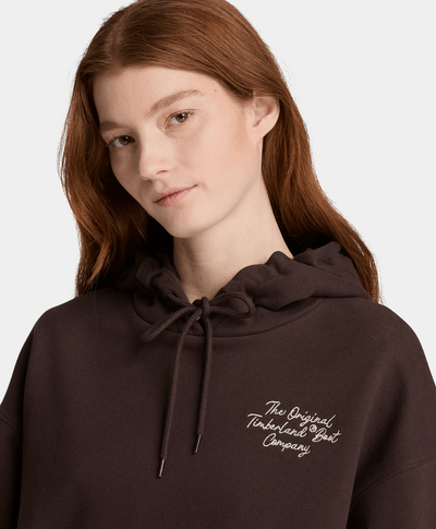 Sudadera con gorro para mujer, Café