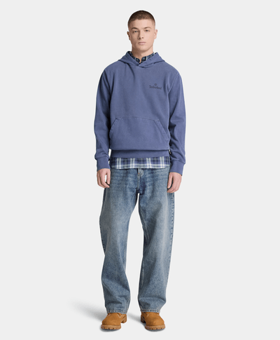 Sudadera con gorro South Cabot deslavada para hombre, Azul