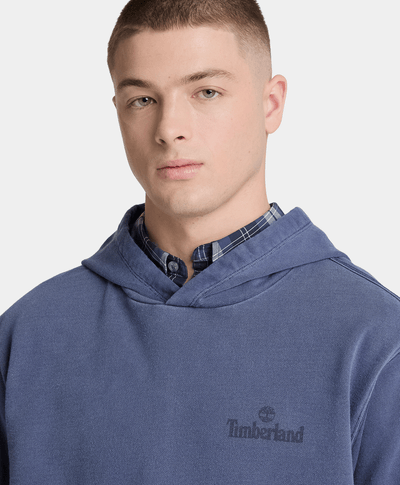 Sudadera con gorro South Cabot deslavada para hombre, Azul