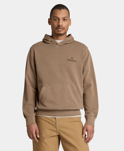 Sudadera con gorro South Cabot deslavada para hombre, Café