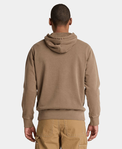 Sudadera con gorro South Cabot deslavada para hombre, Café