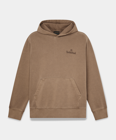Sudadera con gorro South Cabot deslavada para hombre, Café