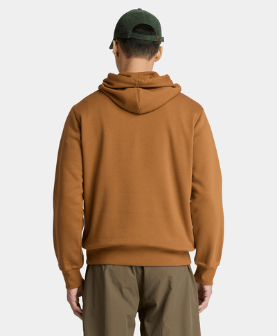 Sudadera con gorro y gráfico de oso para hombre, Amarillo